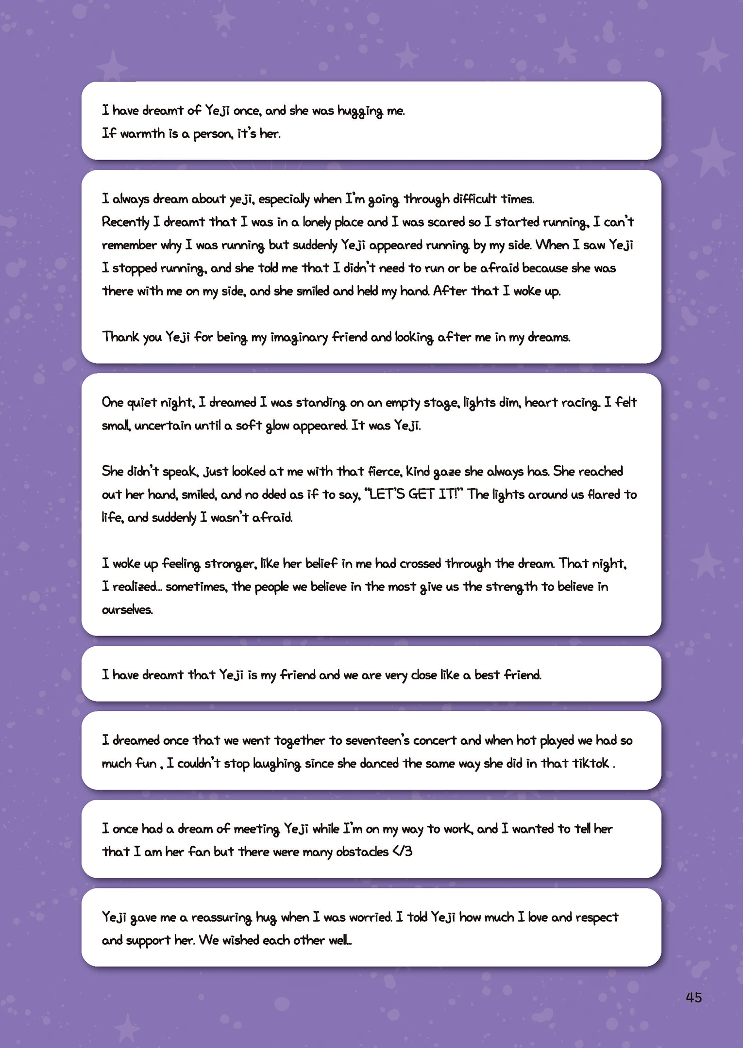 Message Book 45